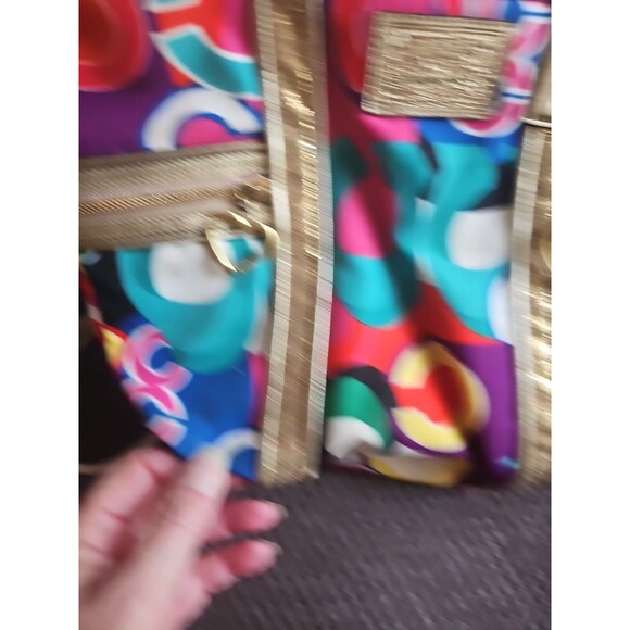 Coach F21361 Poppy Pop Signature C Spotlight Tote Hand/Shoulder Multicolored Bag - Picture 5 of 16